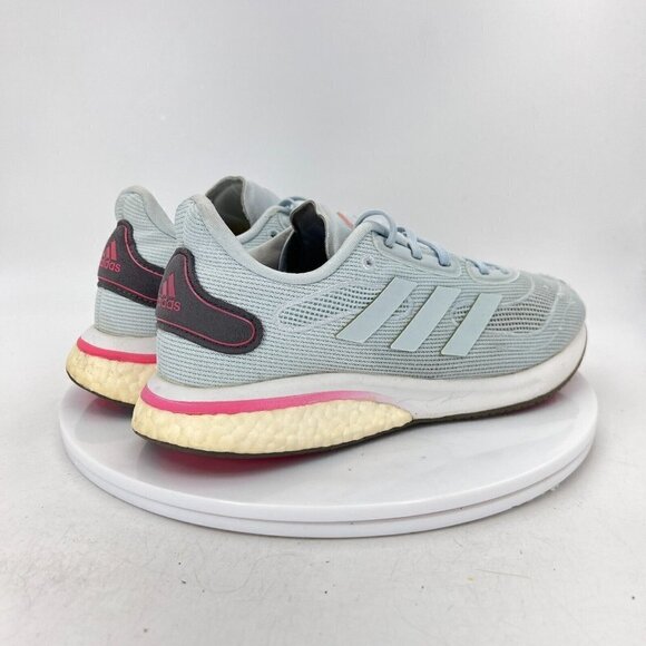 Adidas Supernova Women Size 7.5 FV6019 Blue Sky Tint Signal Pink Running Shoes - Picture 6 of 15